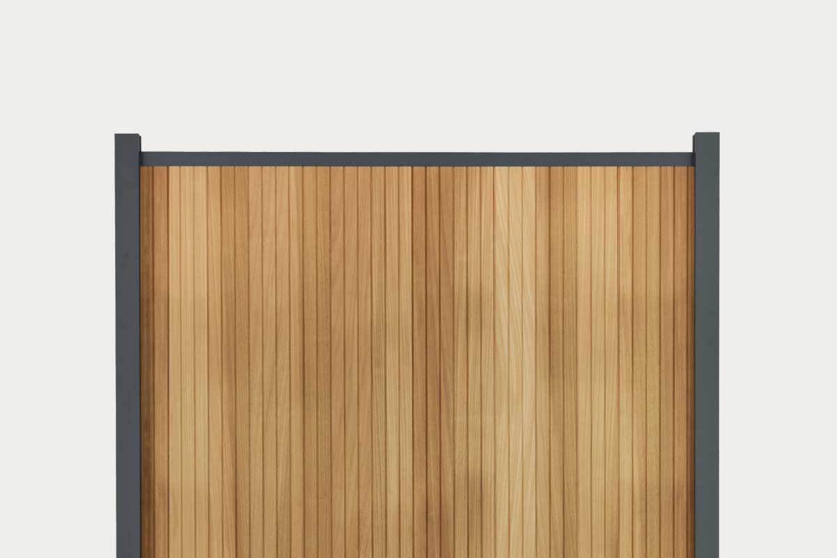 Fency Wood Rhombus Ayous Verticaal